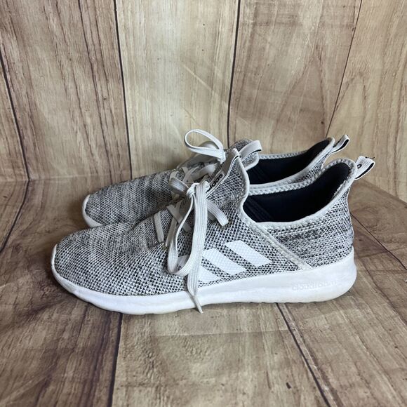 Adidas Women’s Cloudfoam Pure Running Shoe Size 8 M DB0695 Gray/White/Black - Picture 1 of 9
